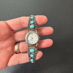 Sterling Silver 925 and Turquoise Ladies Watch
